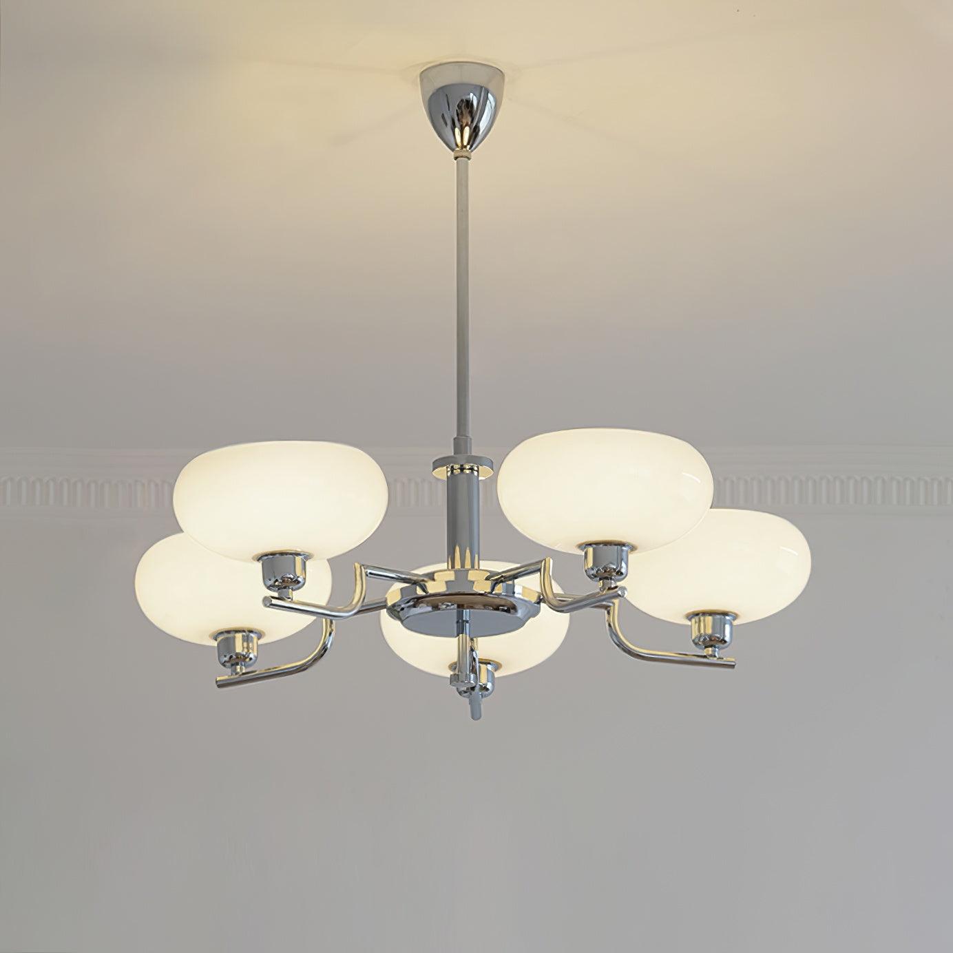 Multi-Arm Glass Chandelier