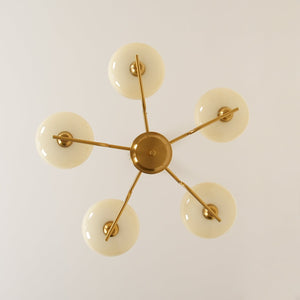 Multi-Arm Glass Chandelier