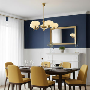 Multi-Arm Glass Chandelier