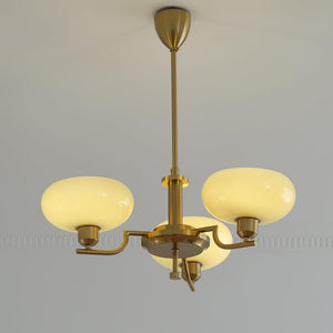 Multi-Arm Glass Chandelier