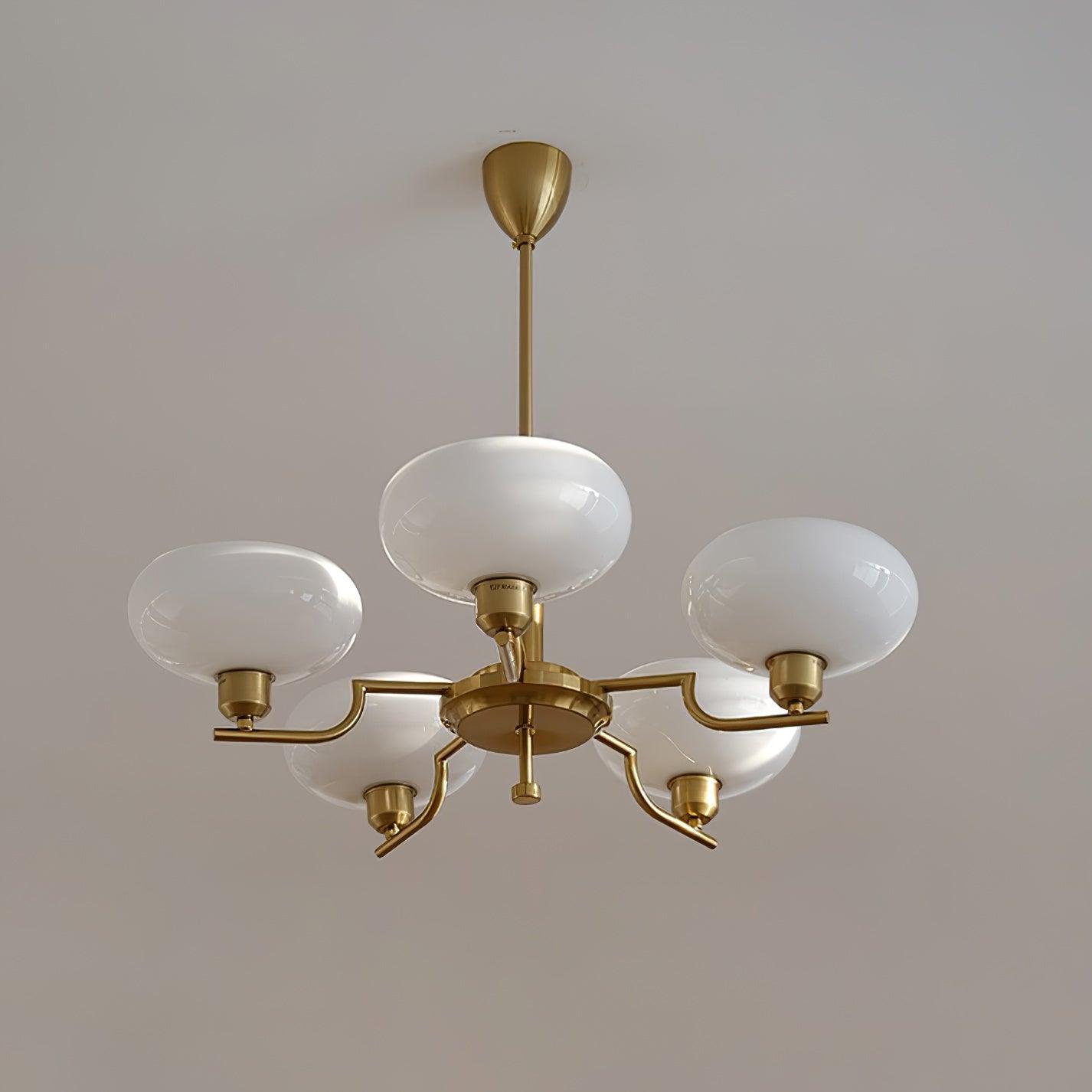 Multi-Arm Glass Chandelier