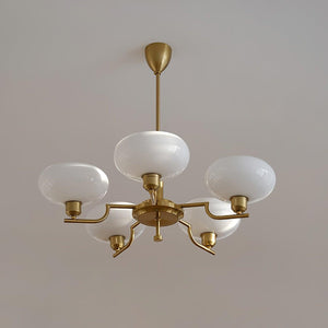 Multi-Arm Glass Chandelier