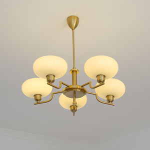 Multi-Arm Glass Chandelier