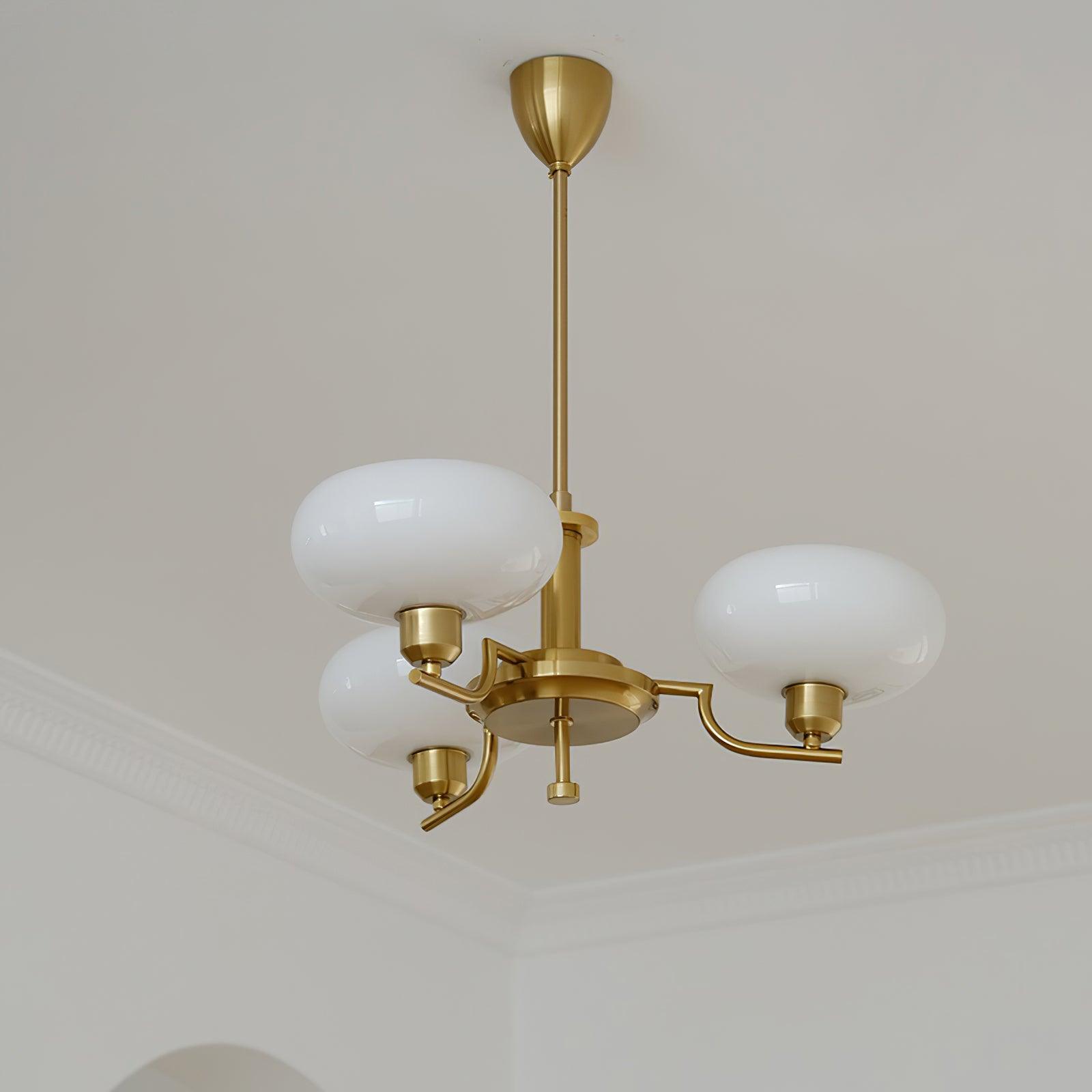 Multi-Arm Glass Chandelier