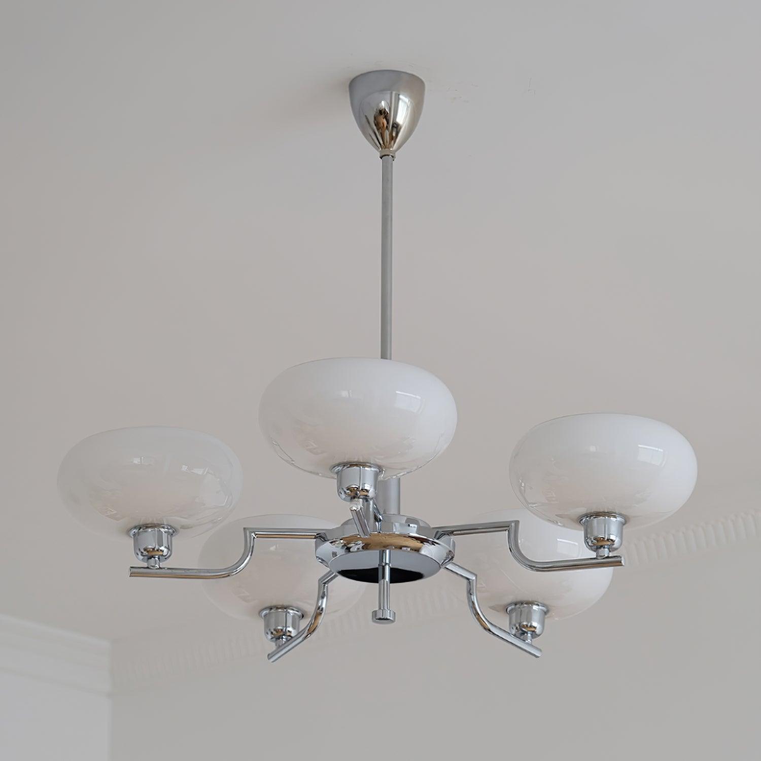 Multi-Arm Glass Chandelier