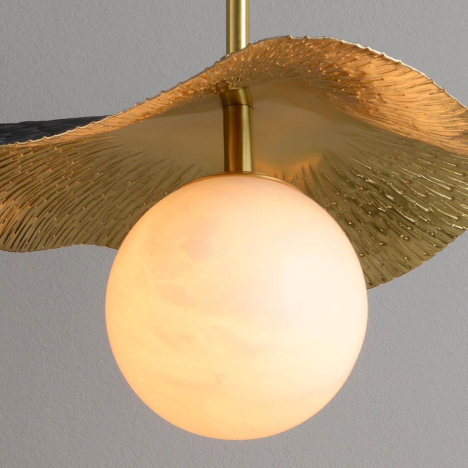 Alabaster Globe Pendant