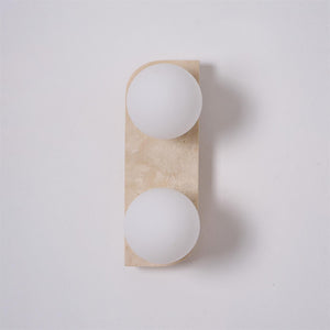 Travertine Globe Wall Sconce