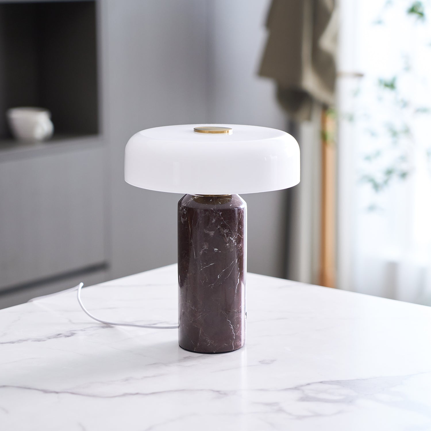 Marble Cylinder Lamp