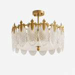Textured Glass Chandelier