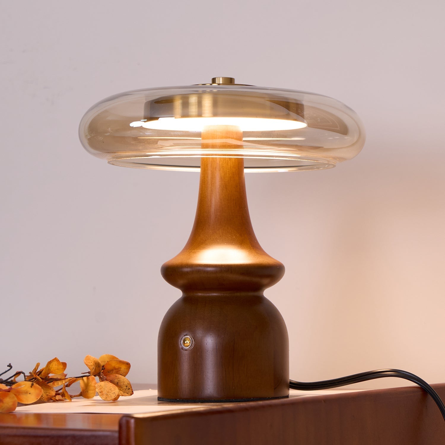 Amber Dome Table Lamp