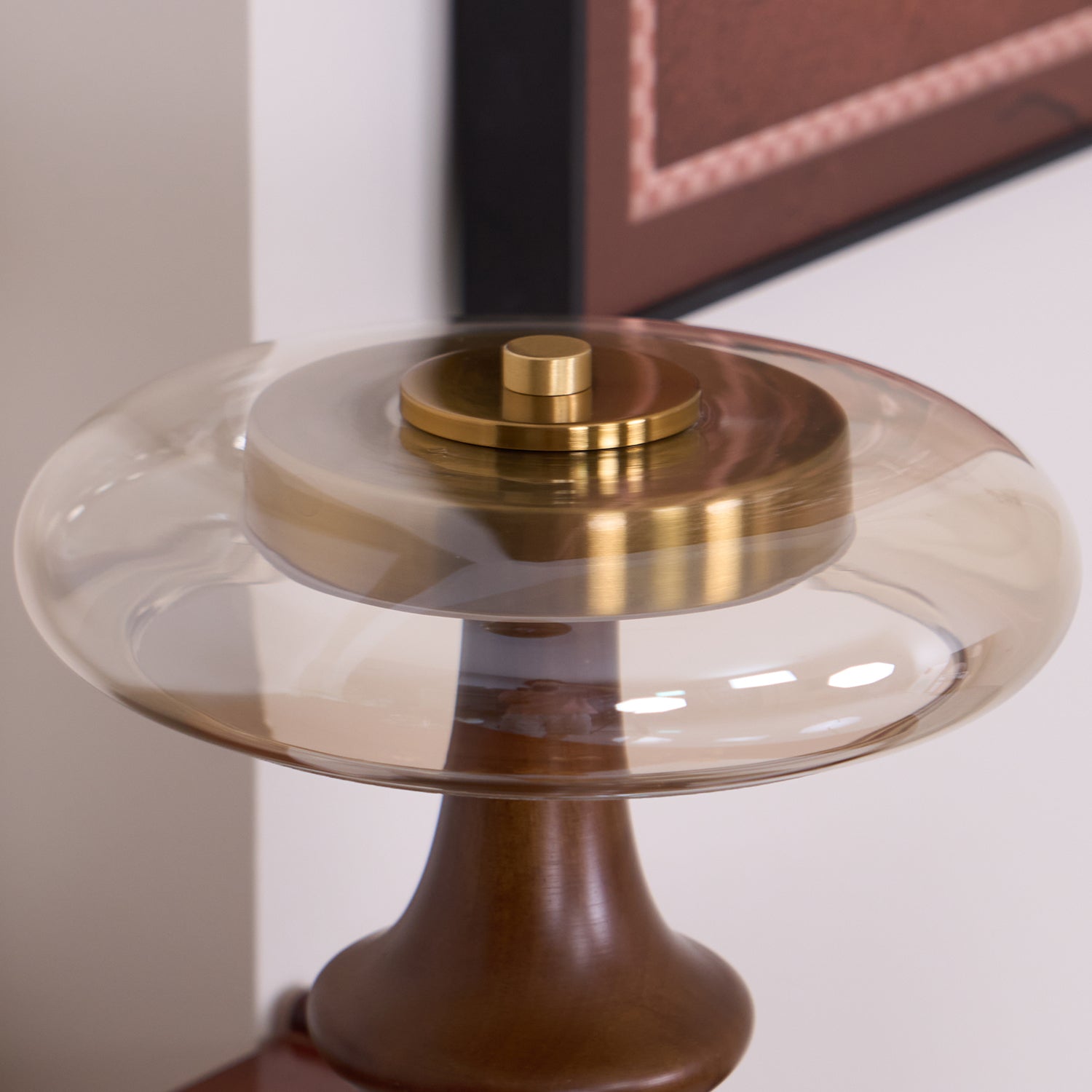 Amber Dome Table Lamp