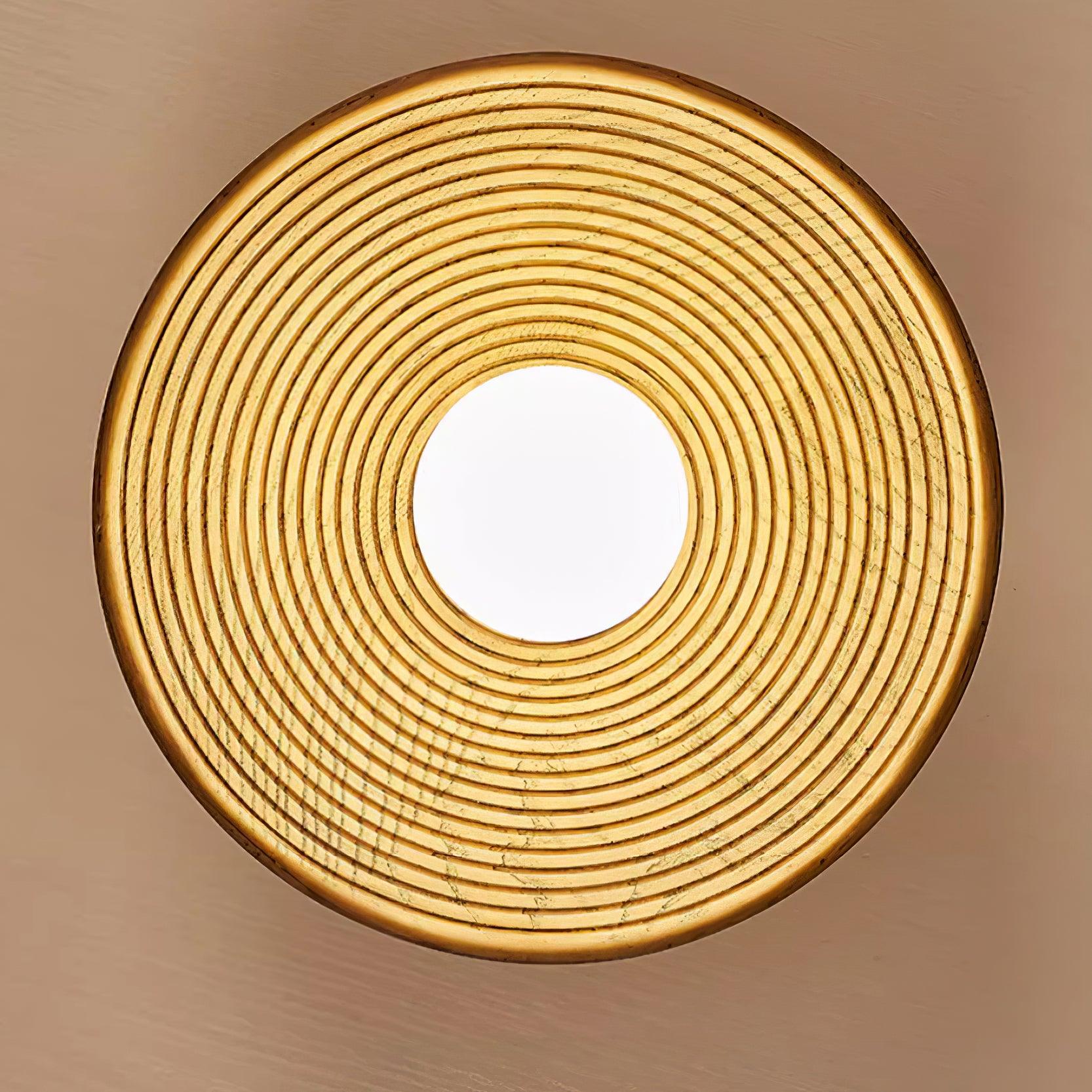 Ribbed Orb Ceiling Light