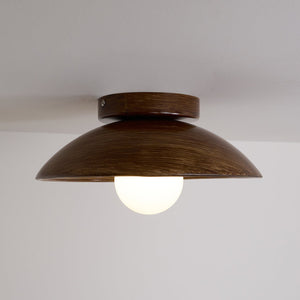 Ribbed Orb Ceiling Light