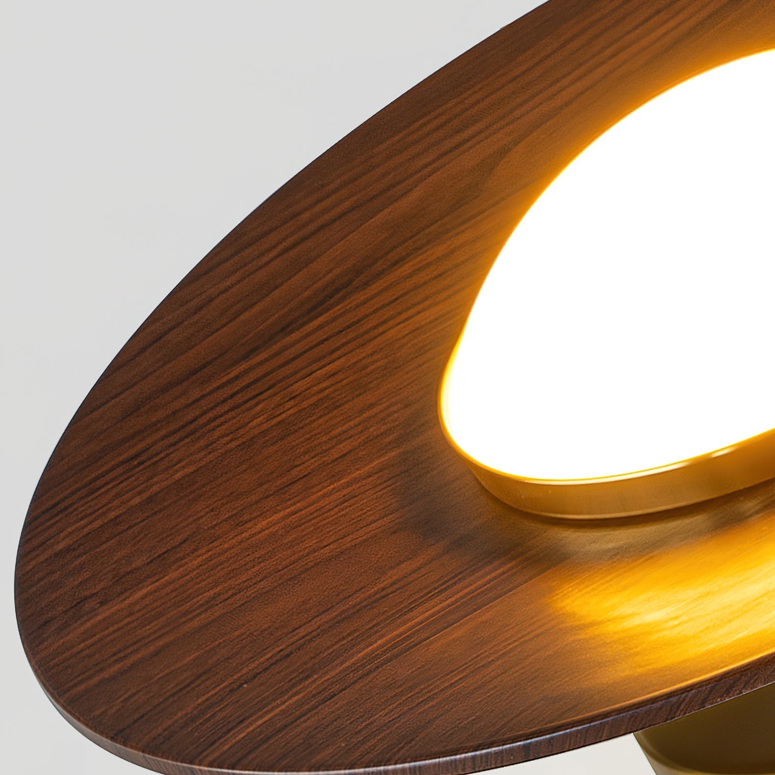 Walnut Disc Ceiling Light