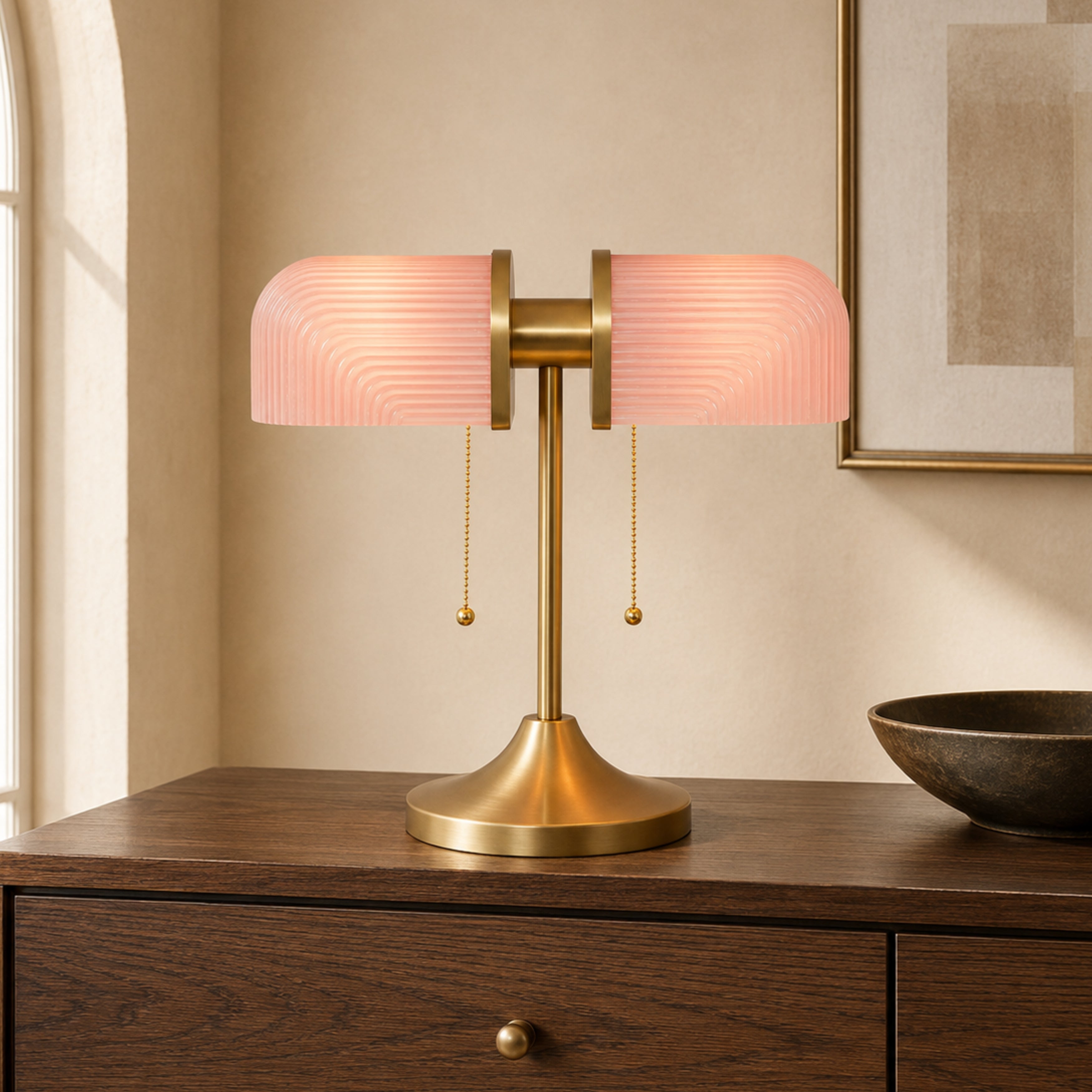 Dual Glass Vintage Lamp