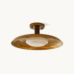 Amber Halo Flush Light