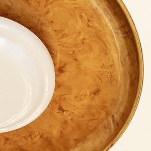 Amber Halo Flush Light