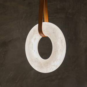 Alabaster Halo Pendant