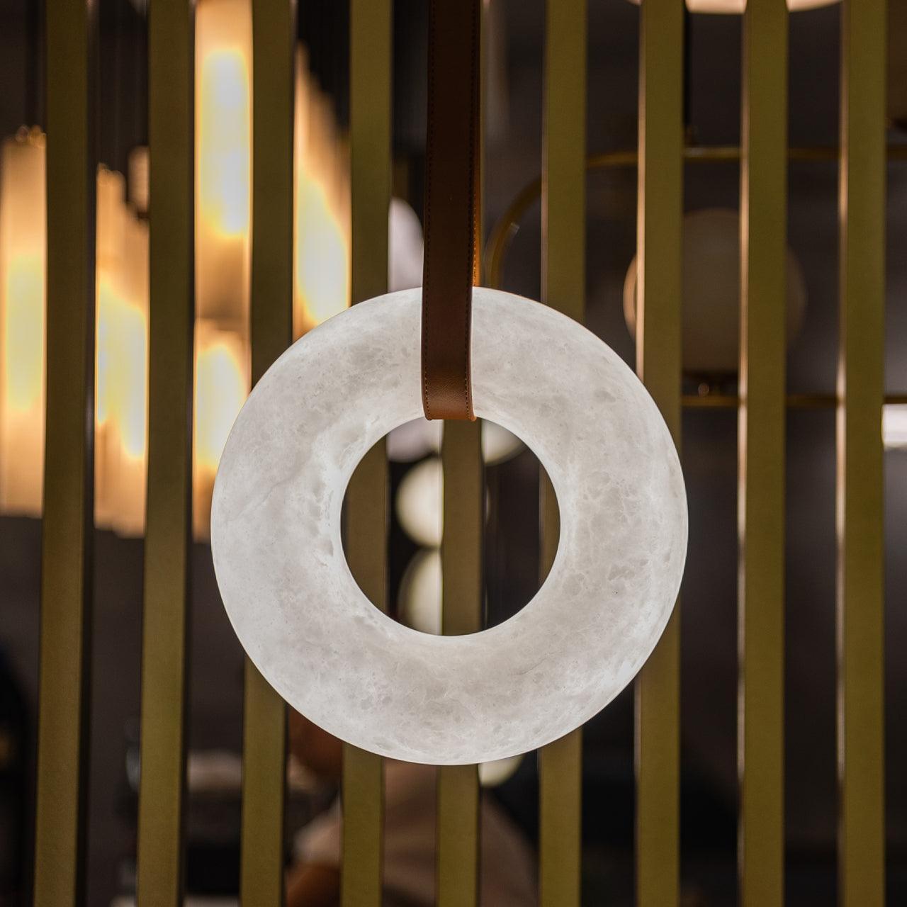 Alabaster Halo Pendant