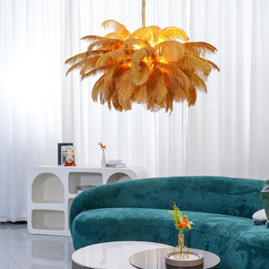 Feather Canopy Chandelier