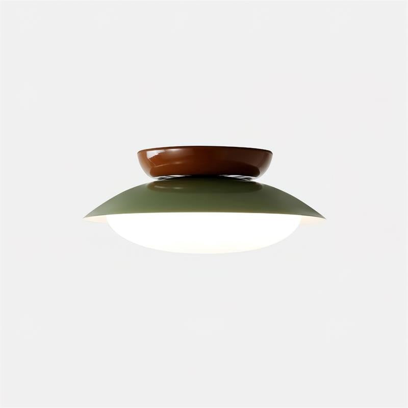 Orla Dome Ceiling Light - Brown & Green