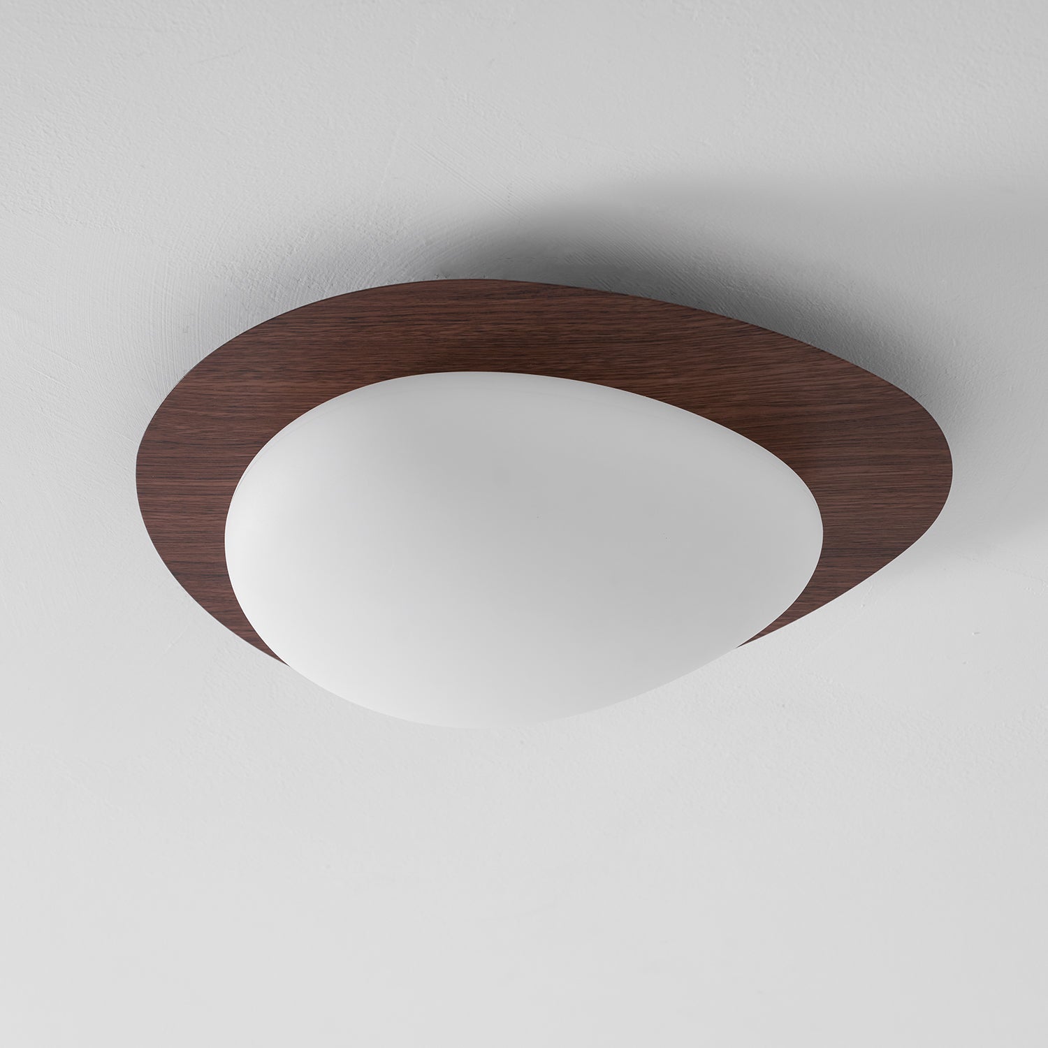 Pebble Wood Flush Light