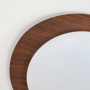 Pebble Wood Flush Light