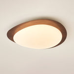 Pebble Wood Flush Light