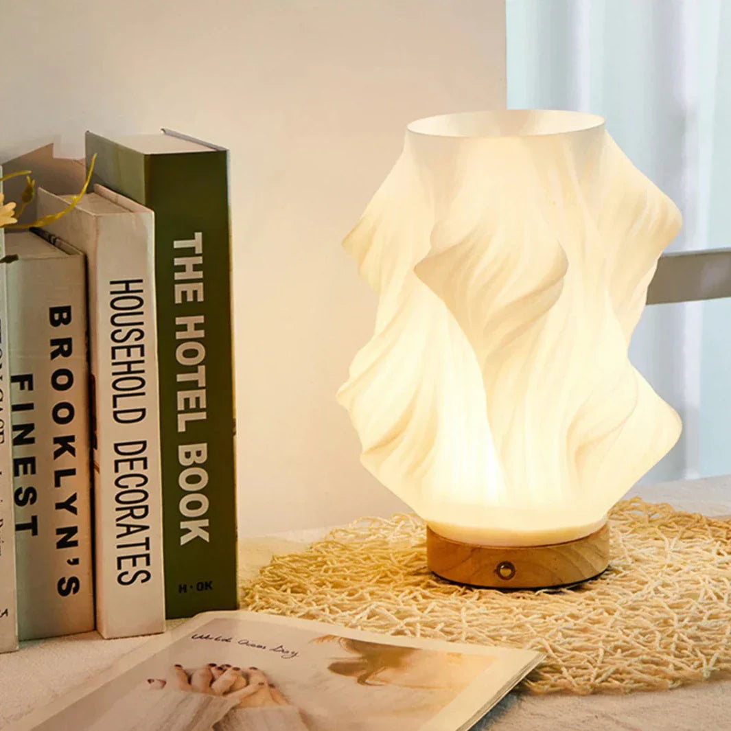 Sculpted Wave Lamp