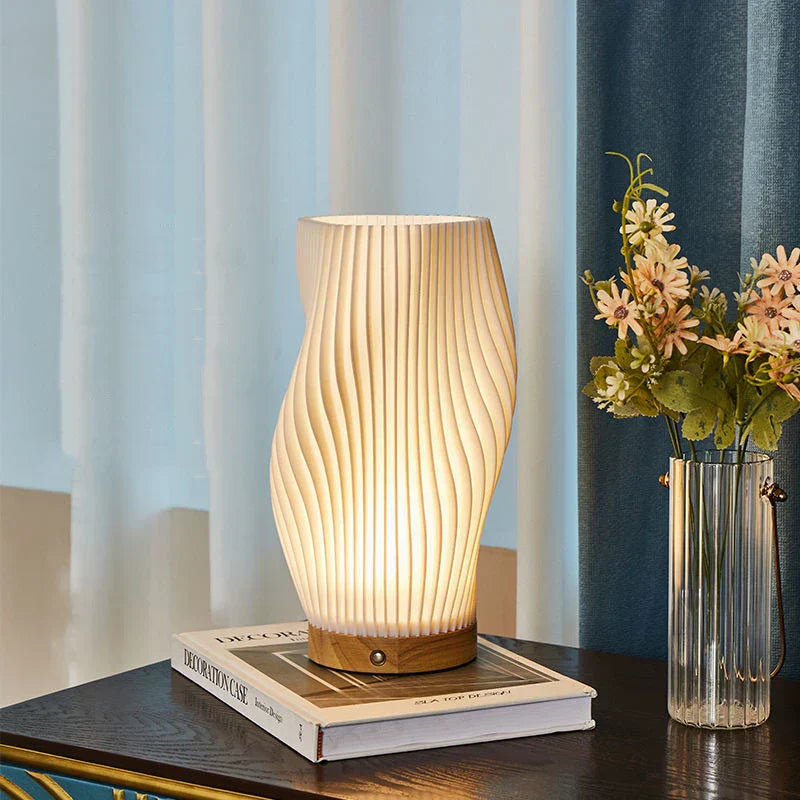 Sculpted Wave Lamp