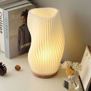 Sculpted Wave Lamp