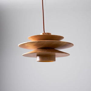 Tiered Wood Pendant