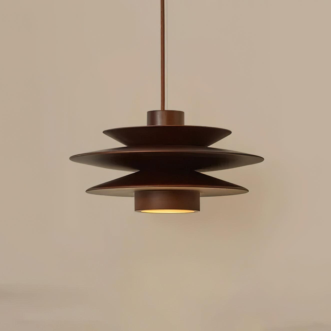 Tiered Wood Pendant