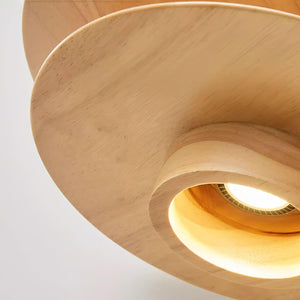 Tiered Wood Pendant