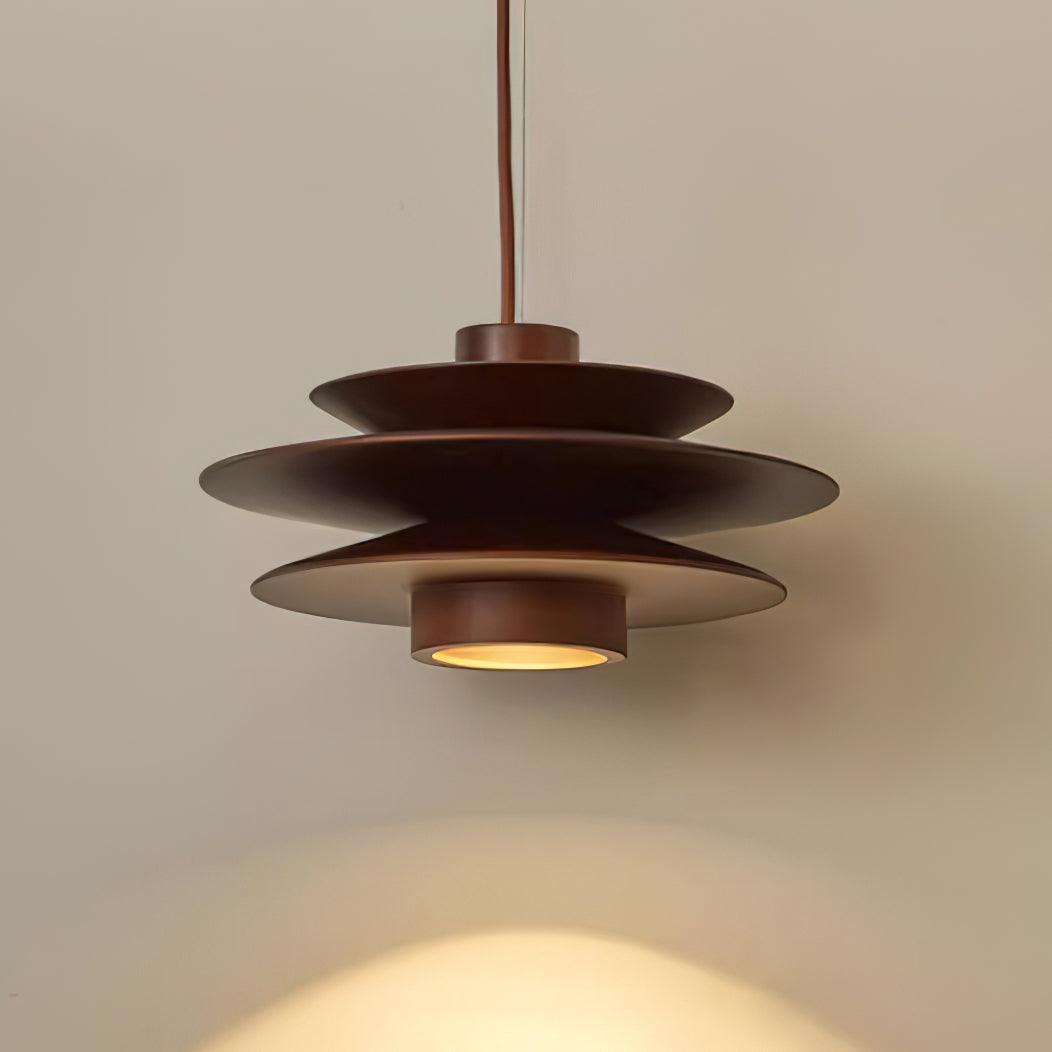 Tiered Wood Pendant