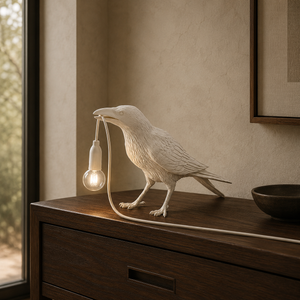 Raven Sculpture Lamp