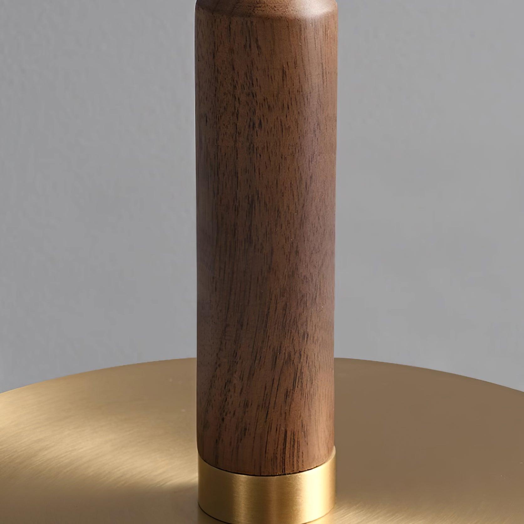 Amber Brass Floor Lamp