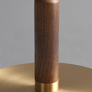 Amber Brass Floor Lamp