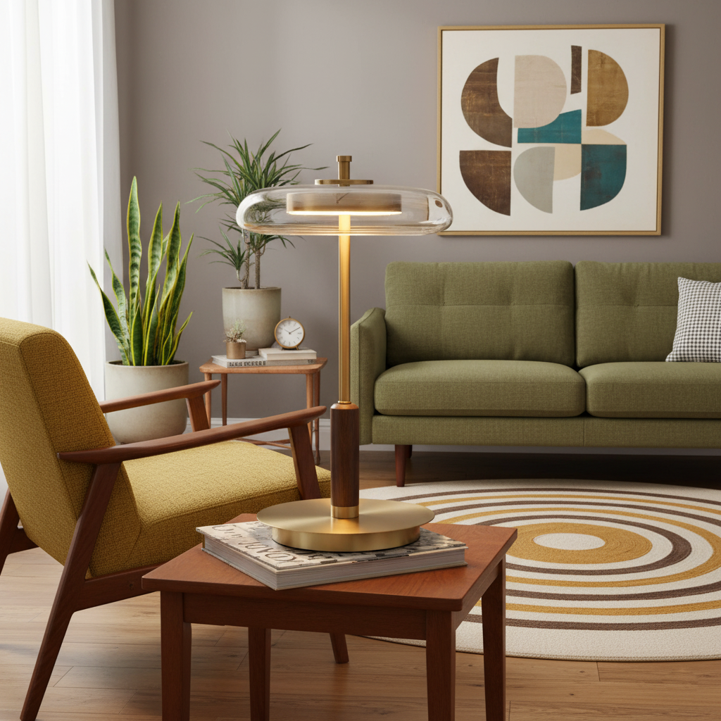 Amber Glow Table Lamp