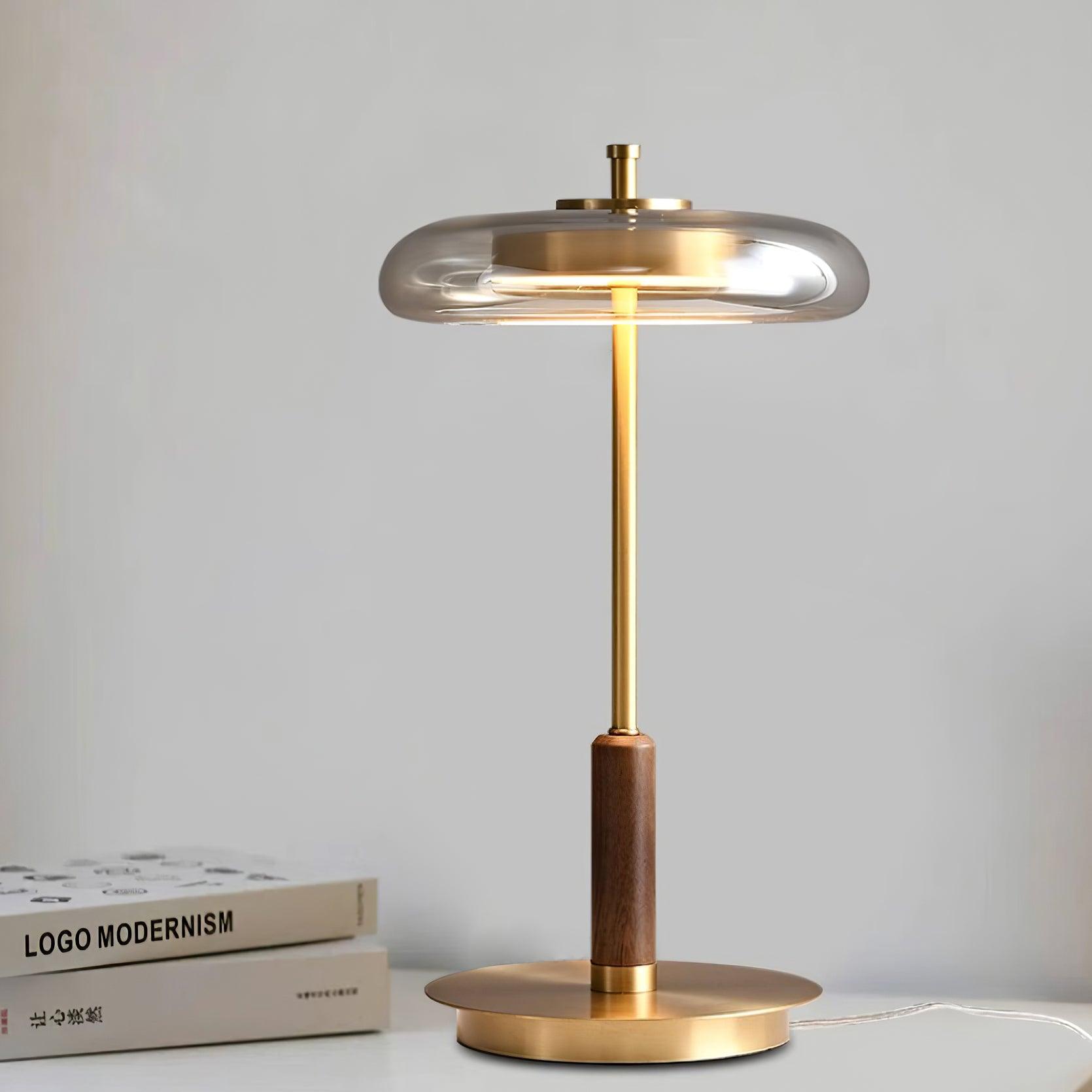Amber Glow Table Lamp