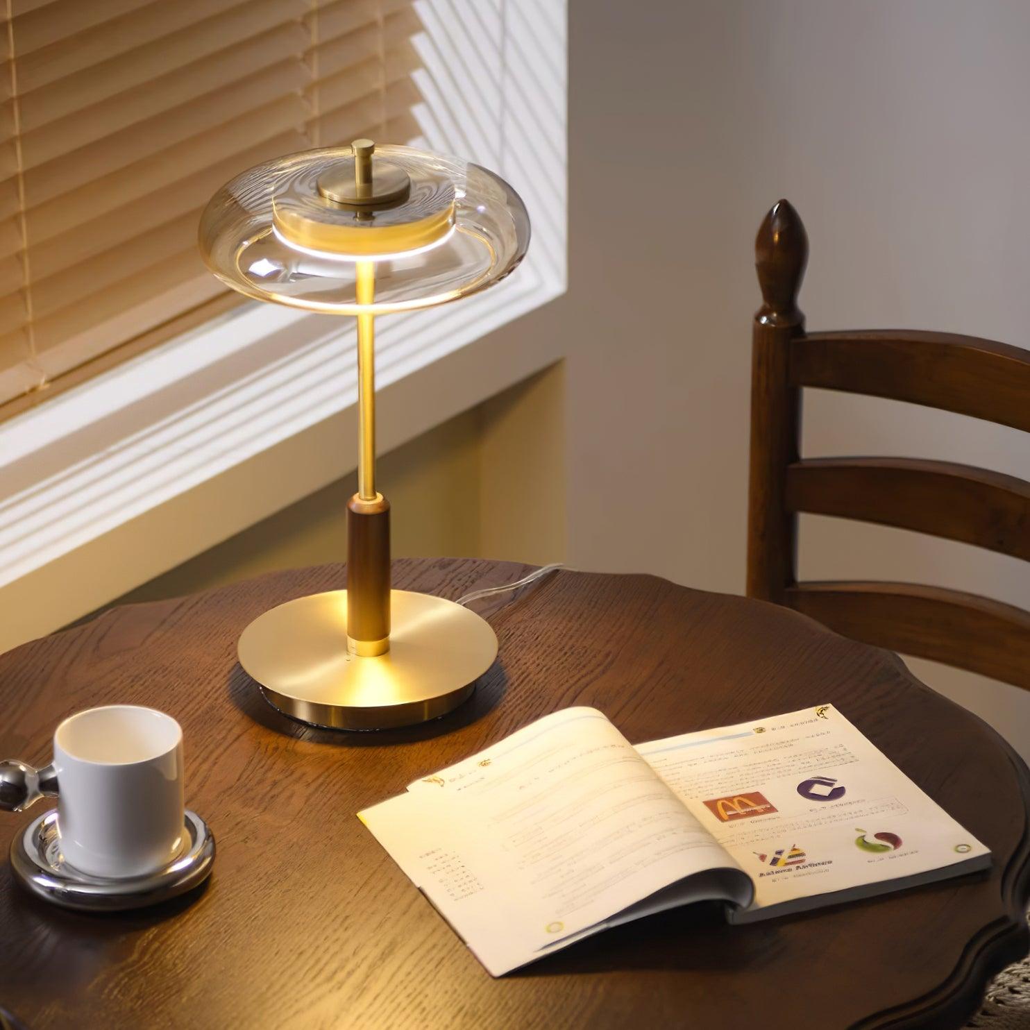Amber Glow Table Lamp