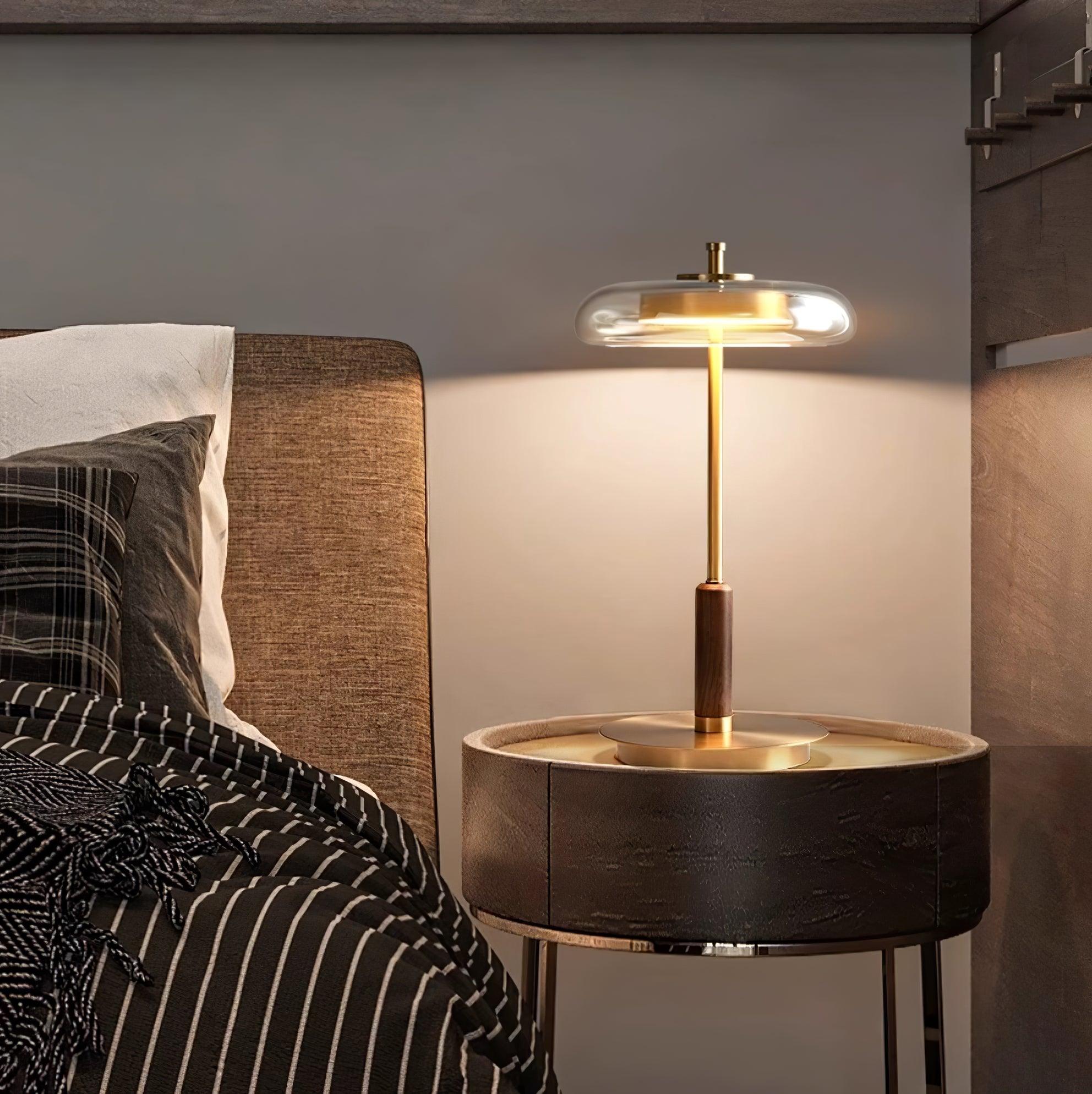 Amber Glow Table Lamp