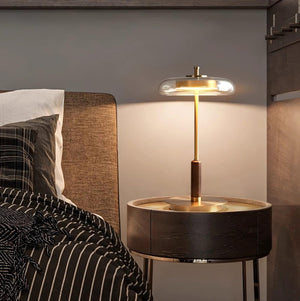 Amber Glow Table Lamp