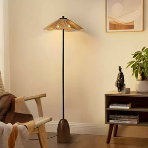 Raffia Bloom Floor Lamp