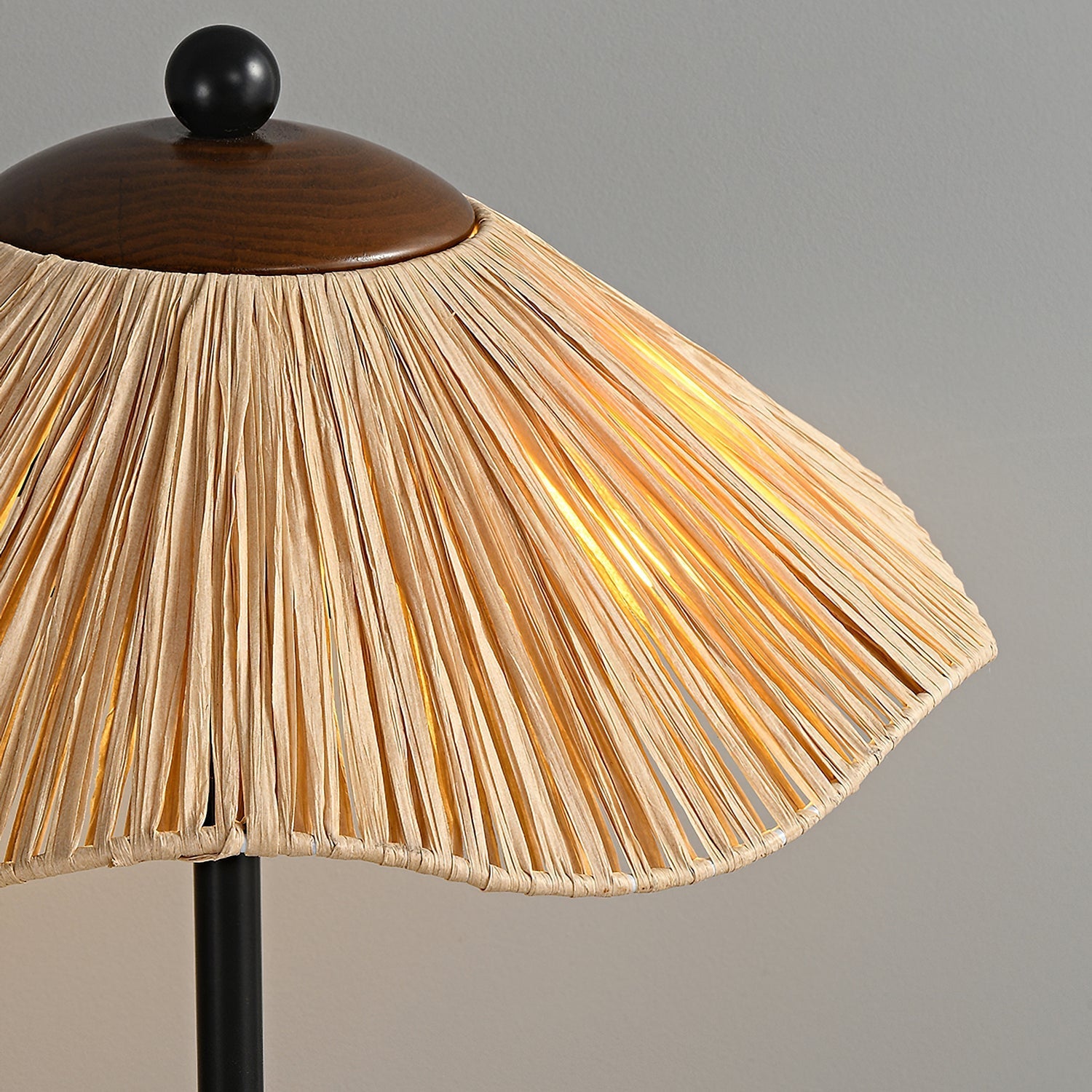 Raffia Bloom Floor Lamp