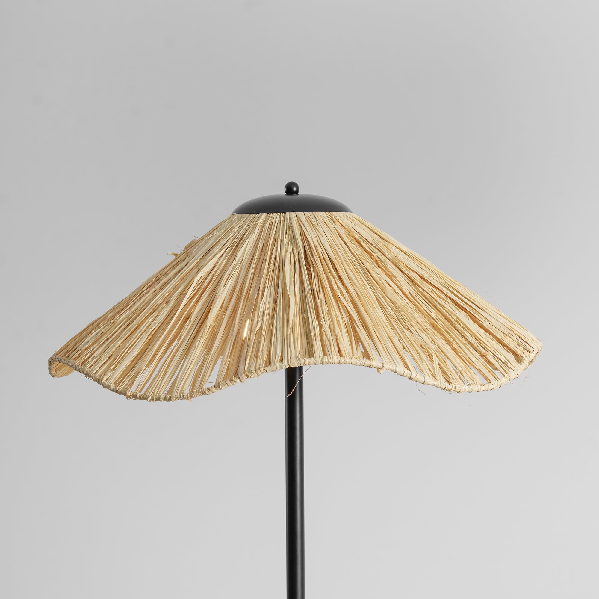 Raffia Bloom Floor Lamp