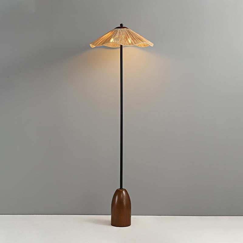 Raffia Bloom Floor Lamp