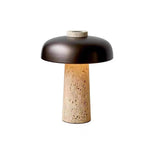 Travertine Mushroom Lamp