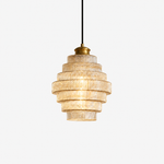 Tiered Ribbed Pendant