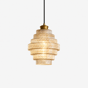 Tiered Ribbed Pendant
